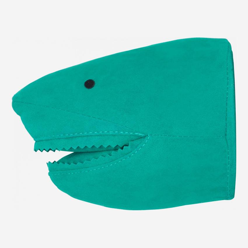 Colgador Tiburón de Terciopelo - Verde