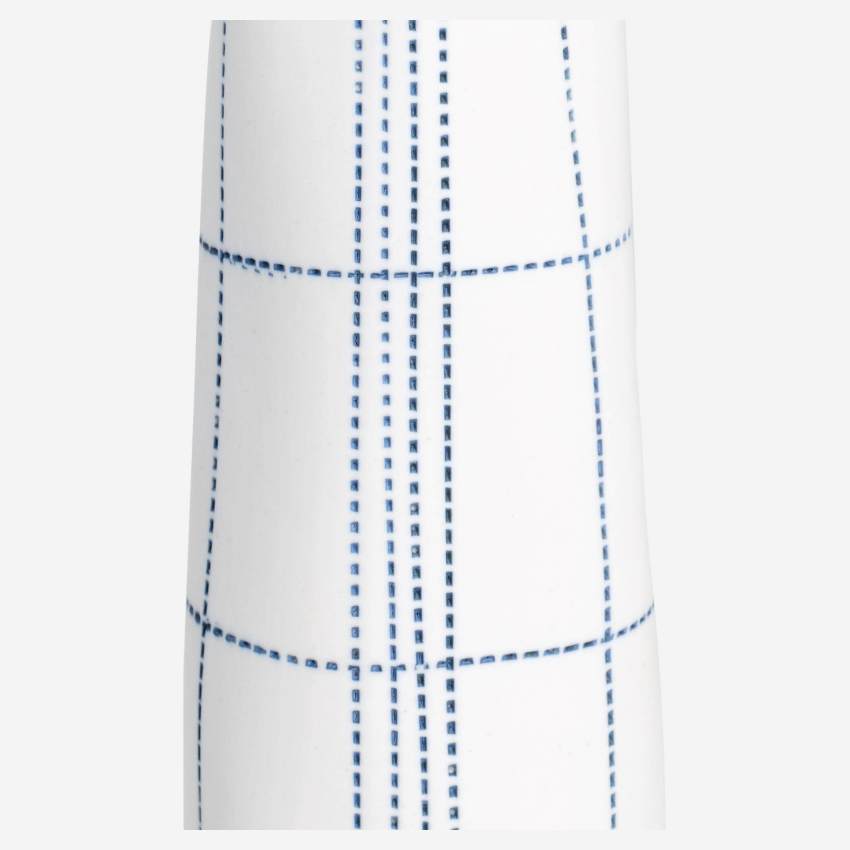 Vase aus Porzellan - Blaue Motive