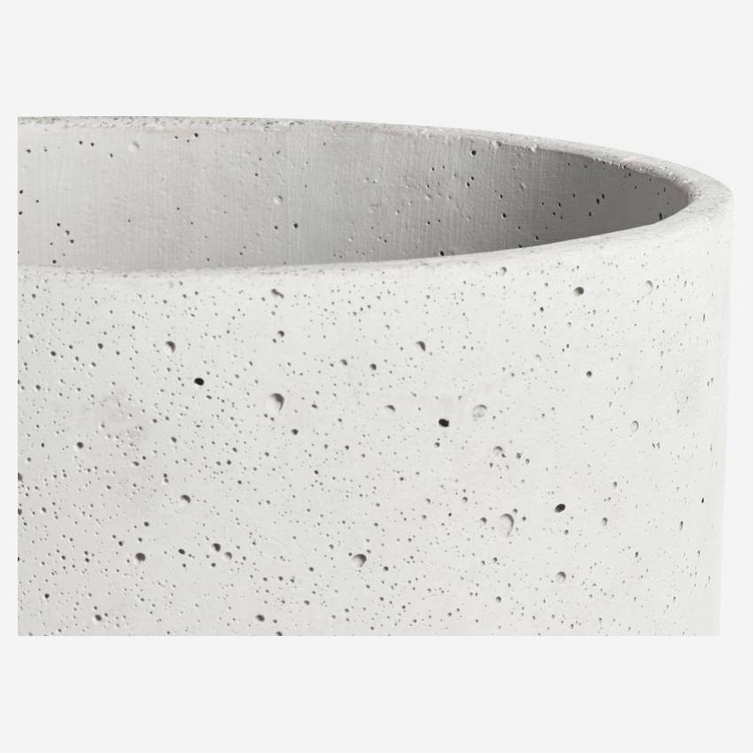 Vaso decorativo em betão - Cinza claro - 28x40 cm