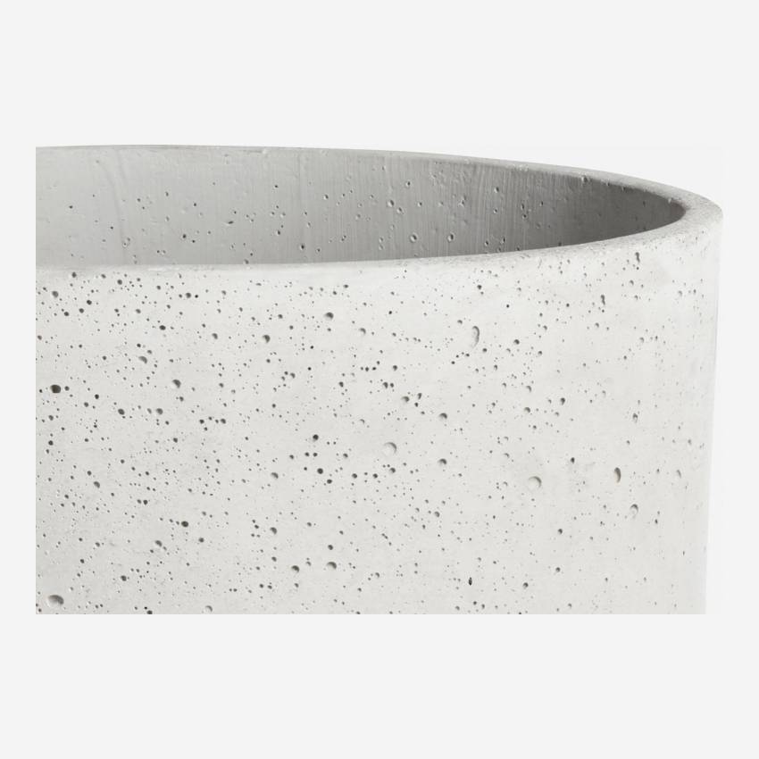 Cache-pot en béton - Gris clair - 35 x 51 cm
