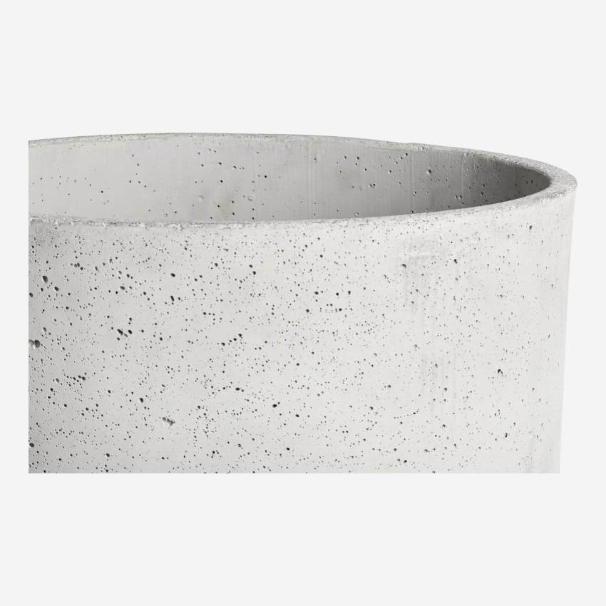 Vaso per piante in cemento - Grigio chiaro - 43,5 x 68 cm
