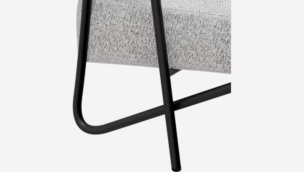 Fauteuil en tissu - Gris asphalte - Design by Anthony Guerrée