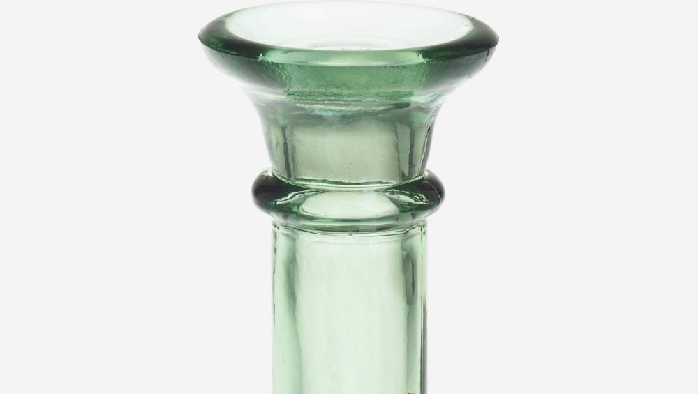 Candelabro de vidro reciclado - 19cm