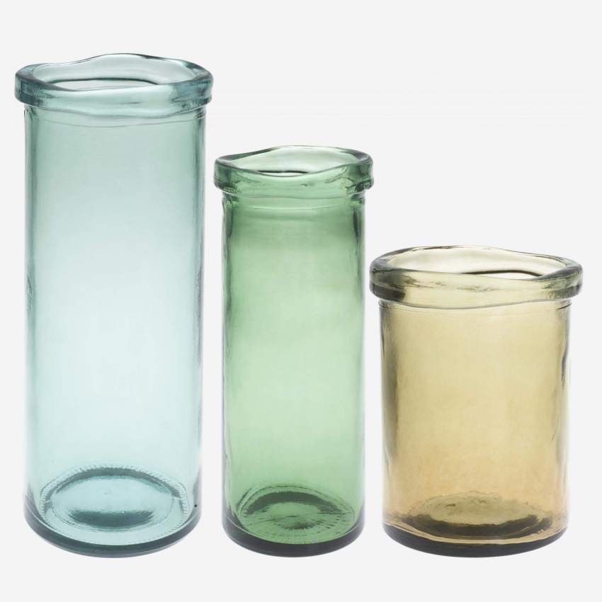 Vase aus Recyclingglas - 36 cm
