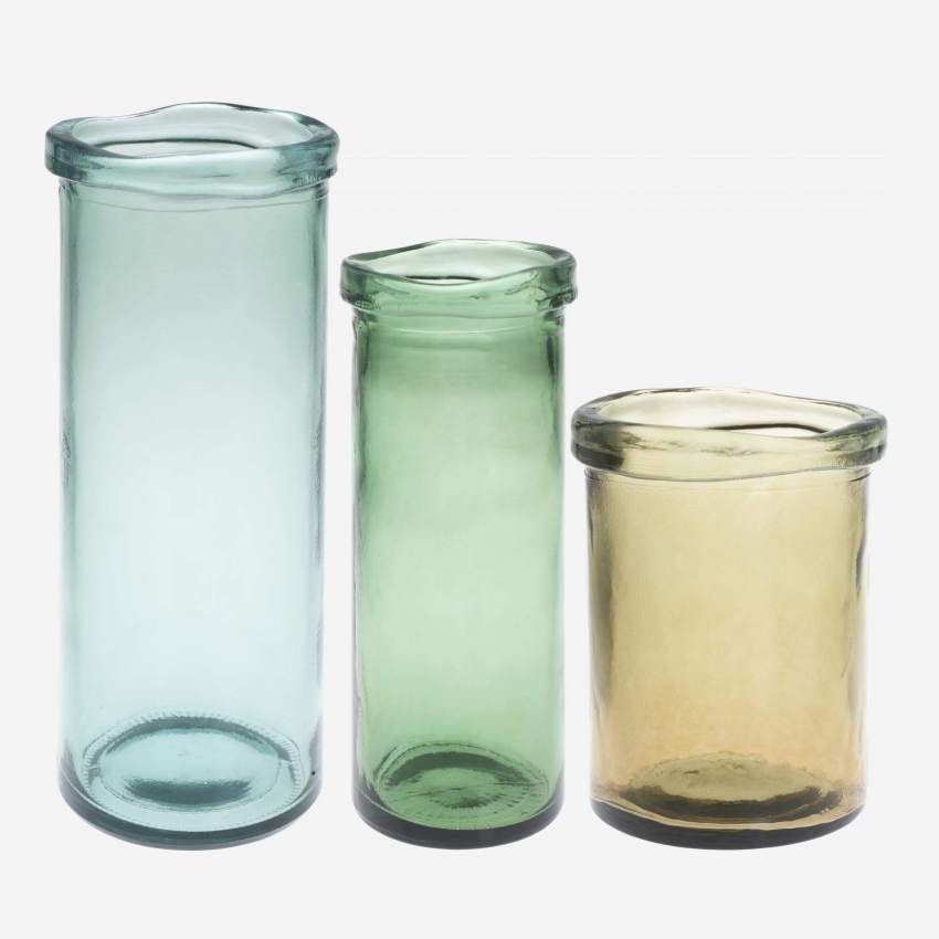 Vase aus Recyclingglas - 36 cm