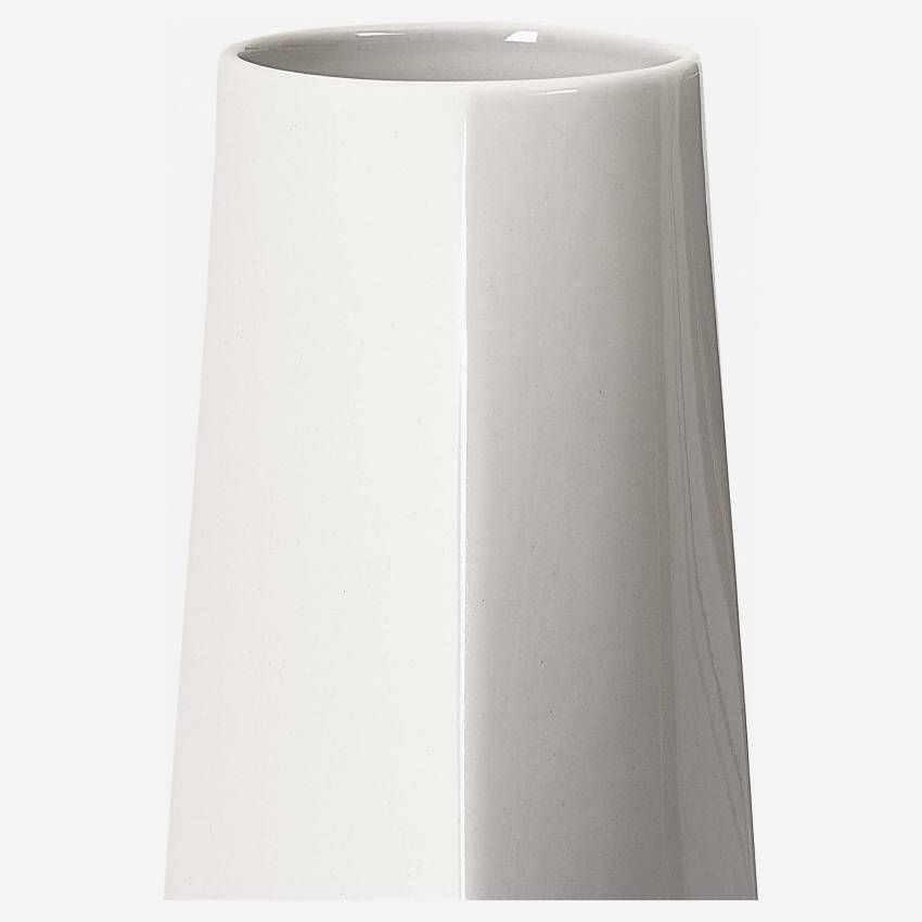 Vase aus Sandstein - Beige und Grau