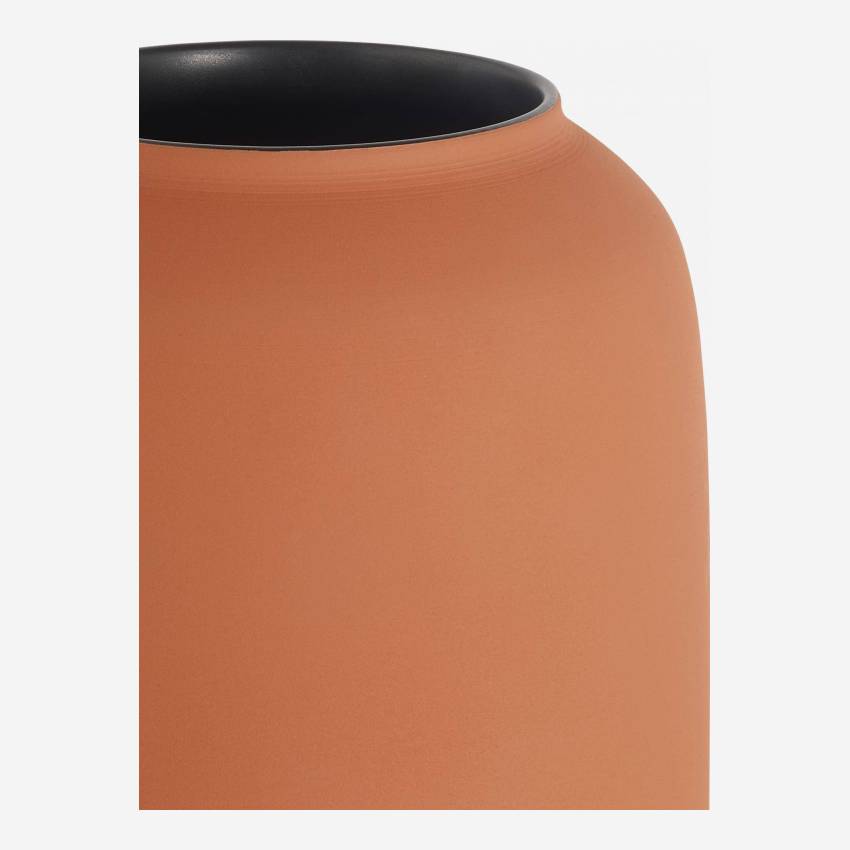 Vase aus Sandstein - 40,5 cm - Orange