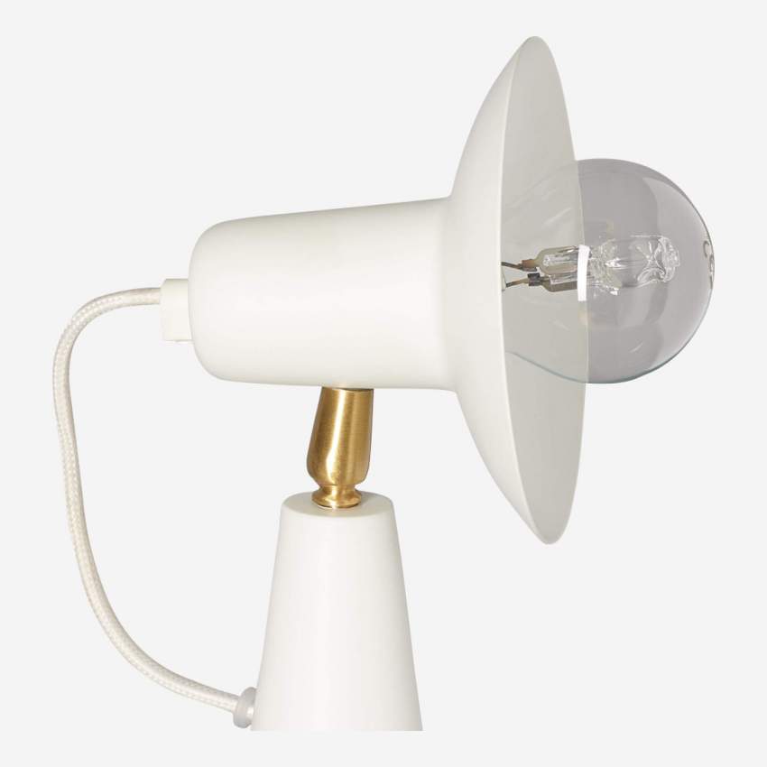 Tafellamp van metaal - Wit