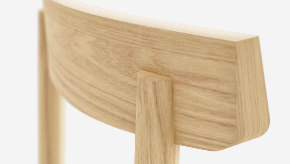 Silla de madera y tela - Gris antracita - Design by Marie Matsuura