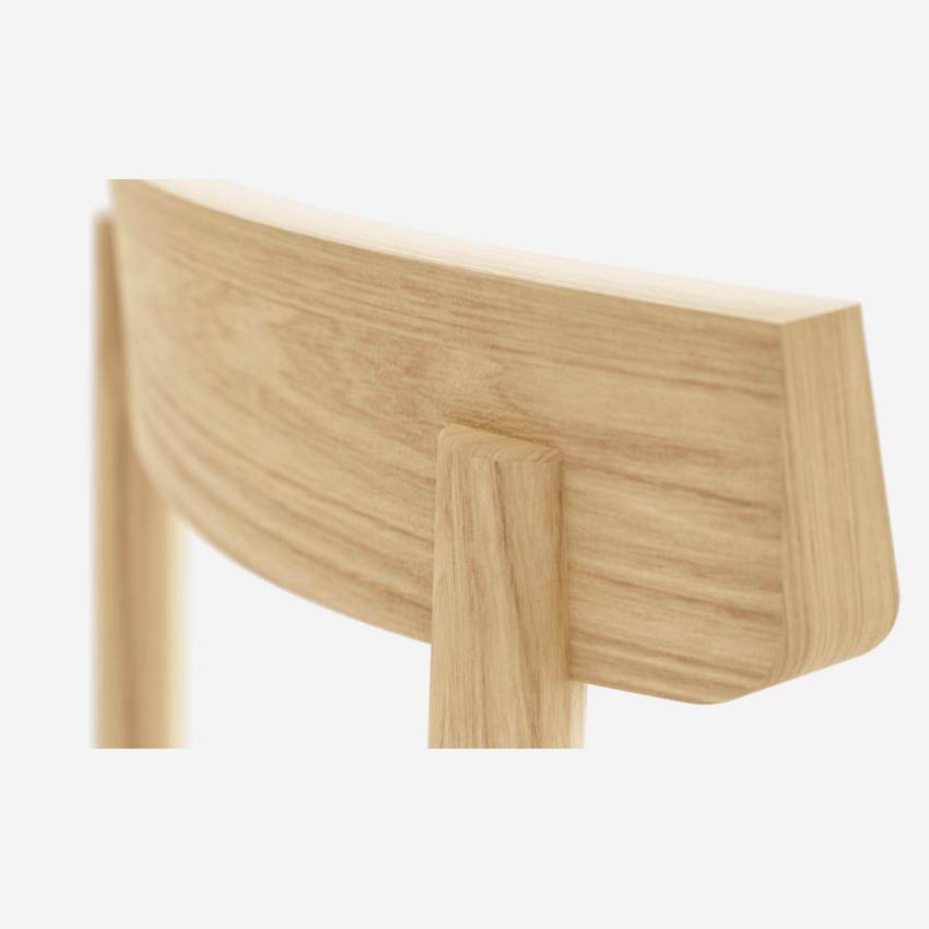 Silla de madera y tela - Gris antracita - Design by Marie Matsuura