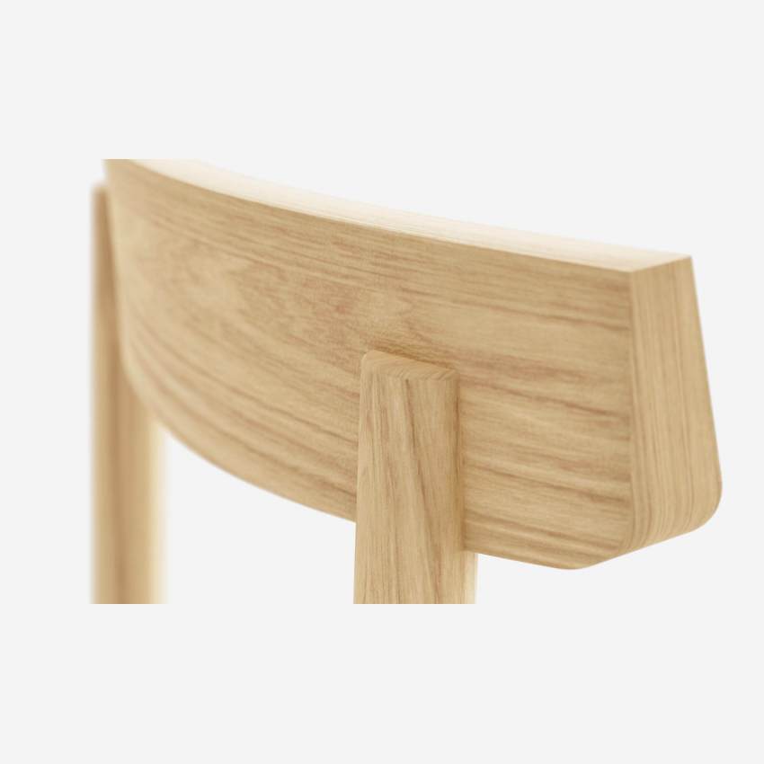 Chaise en bois et tissu - Gris anthracite - Design by Marie Matsuura