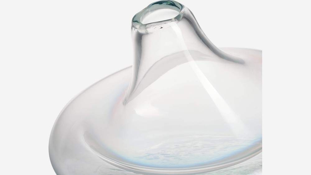 Vaso in vetro soffiato a bocca - Trasparente - 13,5 cm