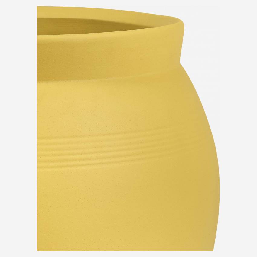 Vaso romano em grés - 50 litros - Amarelo