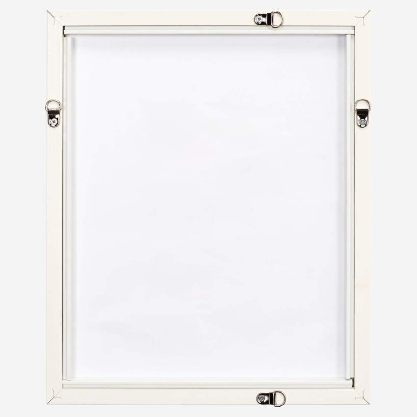 Bilderrahmen zum Aufhängen aus Holz - 24x30 cm - Weiß