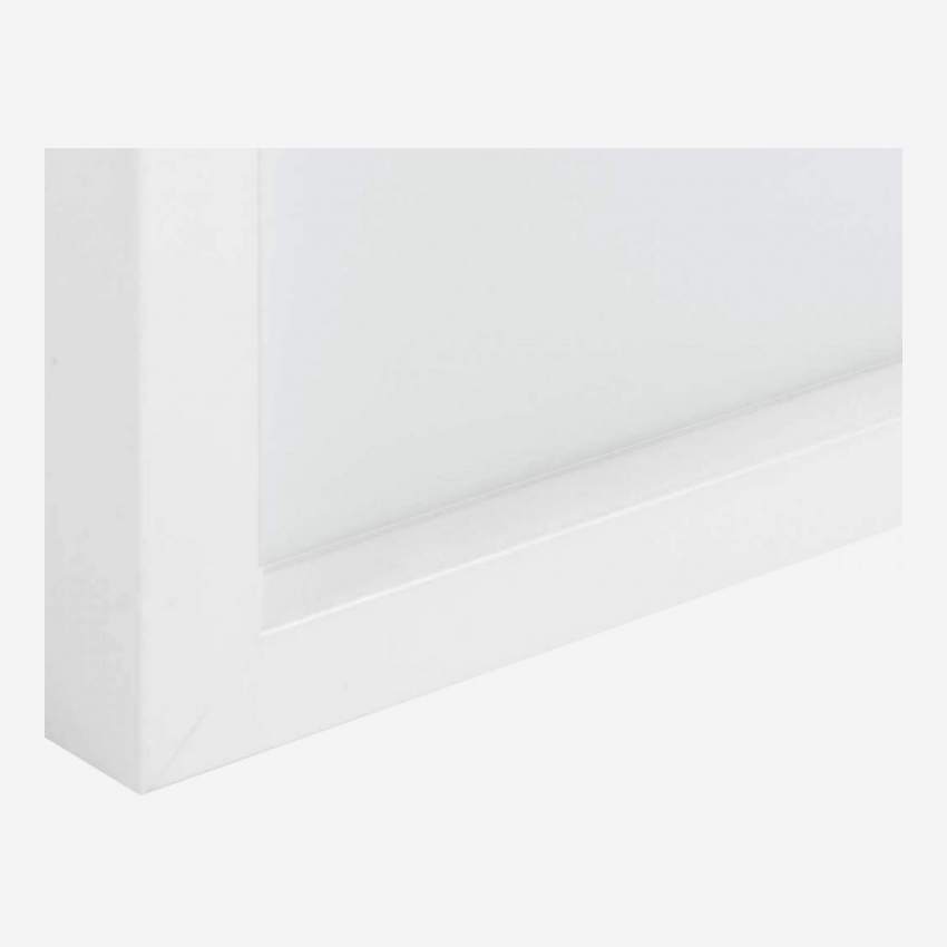 Moldura de parede de madeira - 40 x 50 cm - Branco