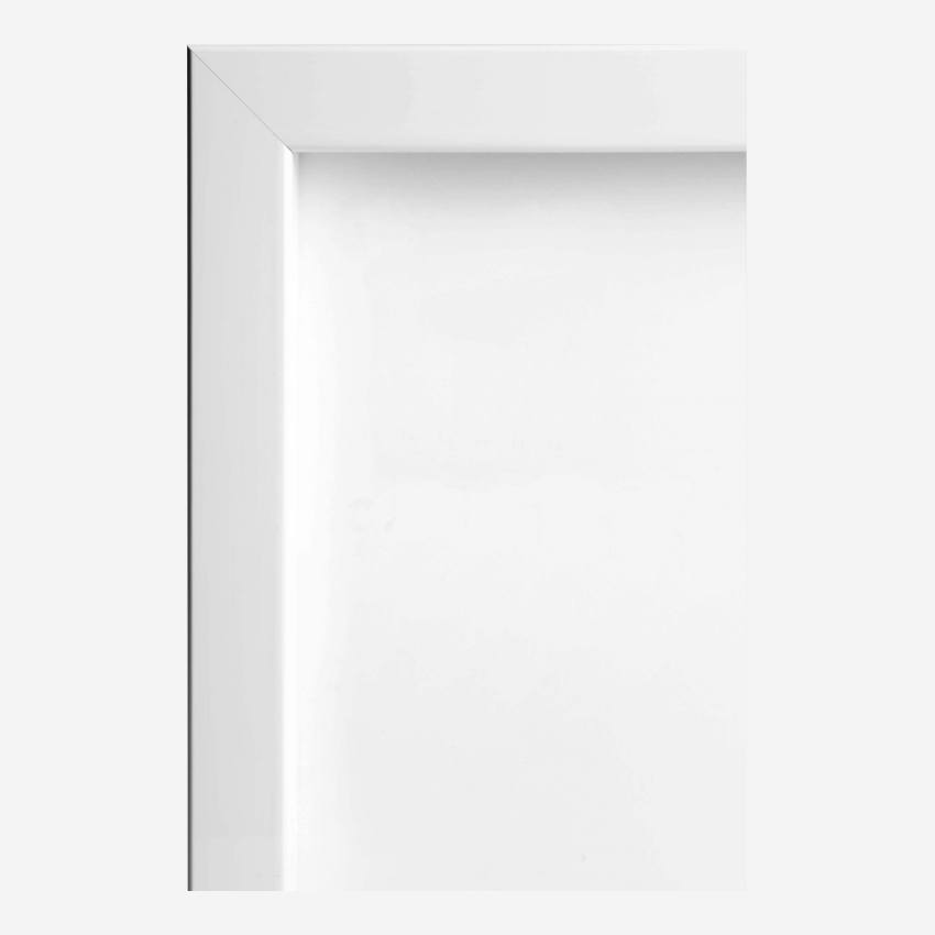 Cornice da parete in legno - 19 x 57 cm - Bianco
