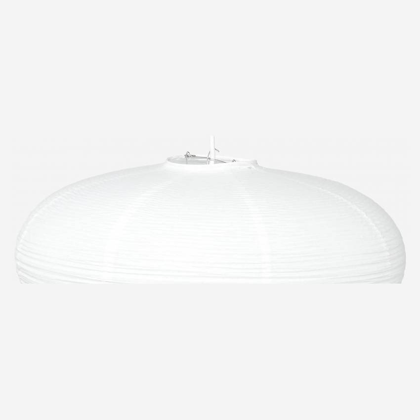 Leuchtenschirm für Hängeleuchte aus weißem Papier, oval, Durchmesser: 48cm