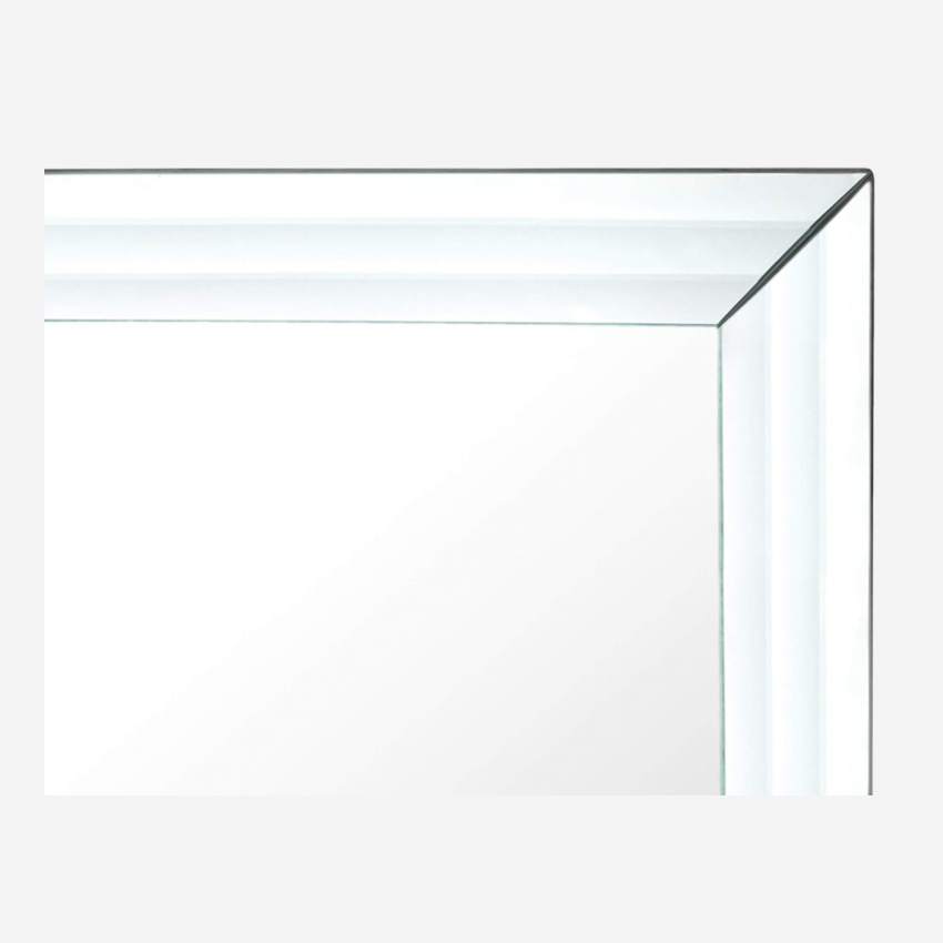 Specchio quadrato da parete 90x90cm in vetro temperato - Trasparente