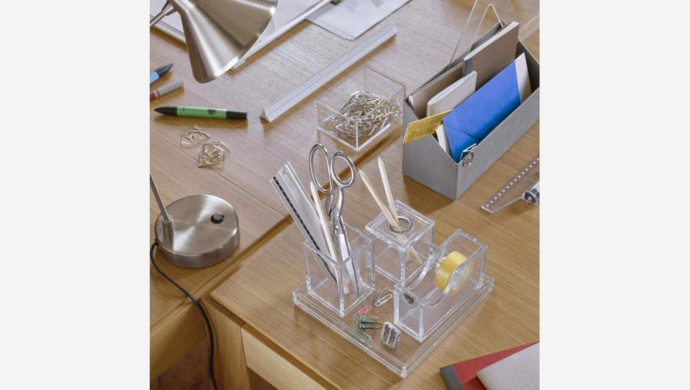 Schreibtischset, transparent