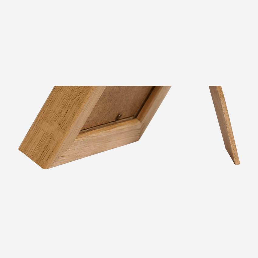 Moldura de mesa em carvalho - 10 x 15 cm - Natural