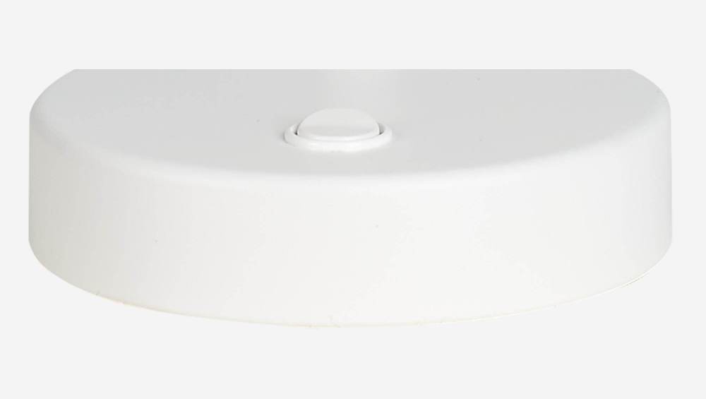 Lámpara de escritorio 54cm de metal blanca