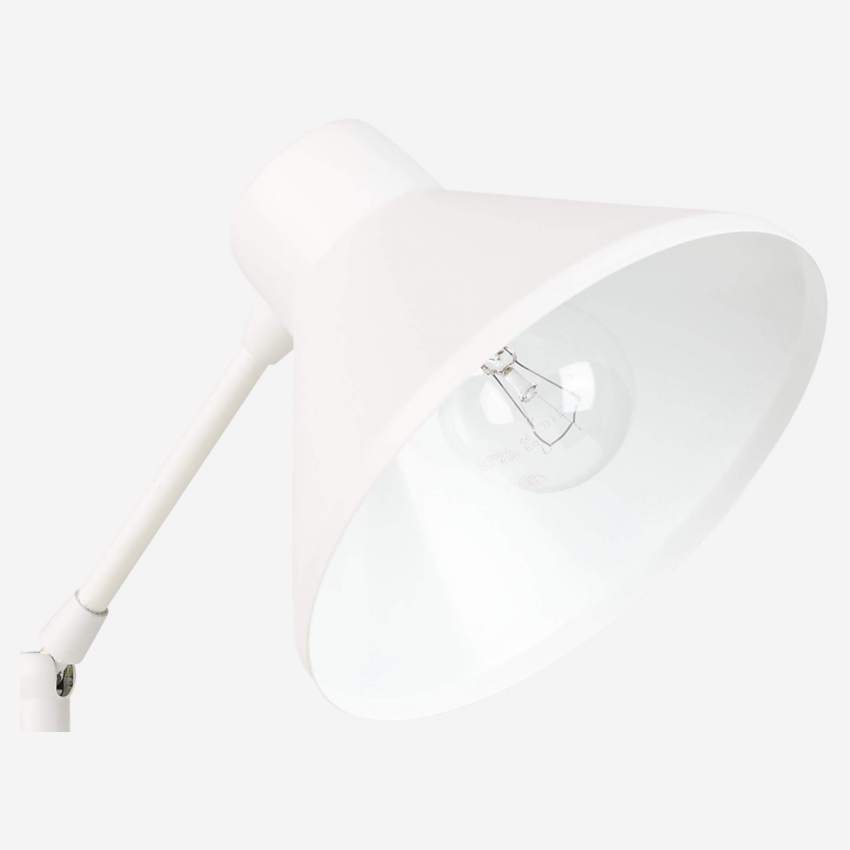 Bureaulamp 54cm van wit metaal