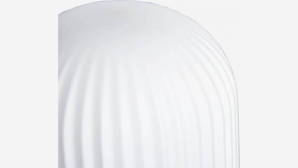 Tafellamp 32cm van wit glas
