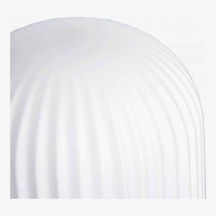 Lampada da tavolo 32cm in vetro bianco