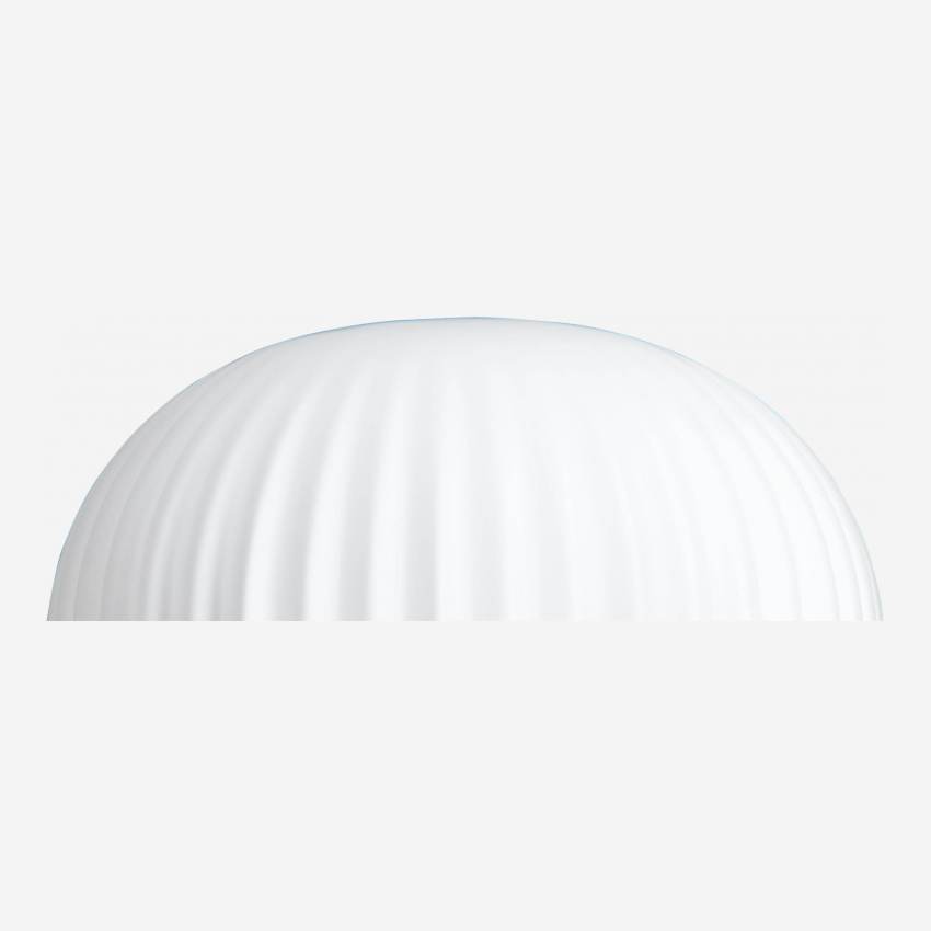 Lampe de table 32cm en verre blanc