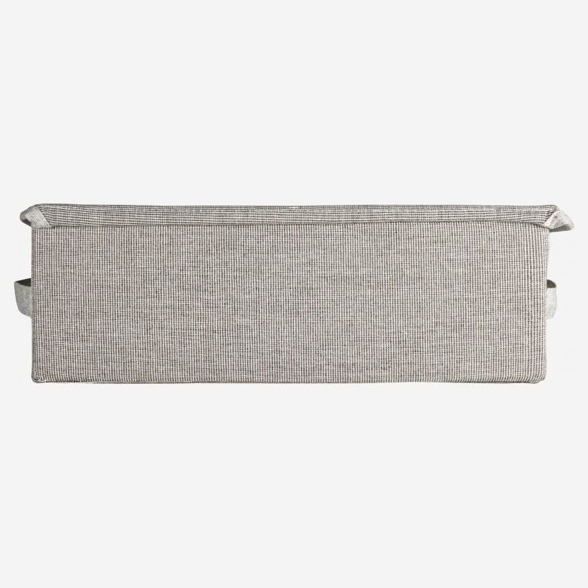 Caixa de arrumação de tecido - Cinzento - 12,5 x 39 x 26 cm