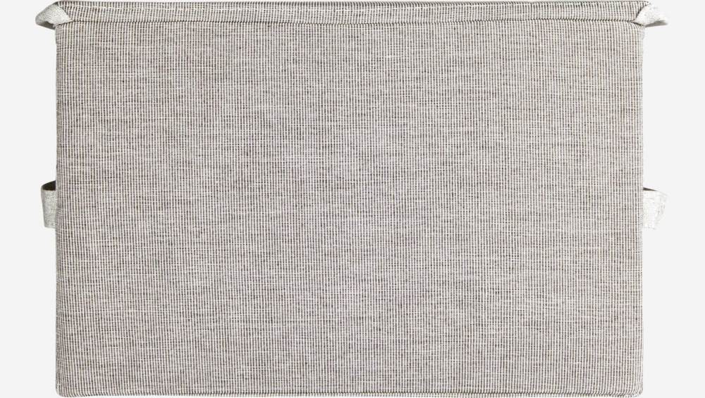 Opbergdoos van textiel - Grijs - 25 x 39 x 26 cm