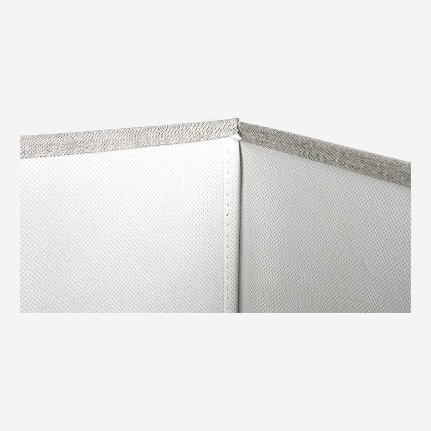 Caja de almacenaje 25x39x26cm de tela gris