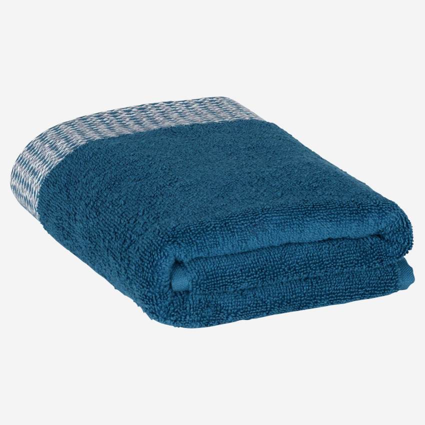 Asciugamano da ospite in cotone - 30 x 50 cm - Blu