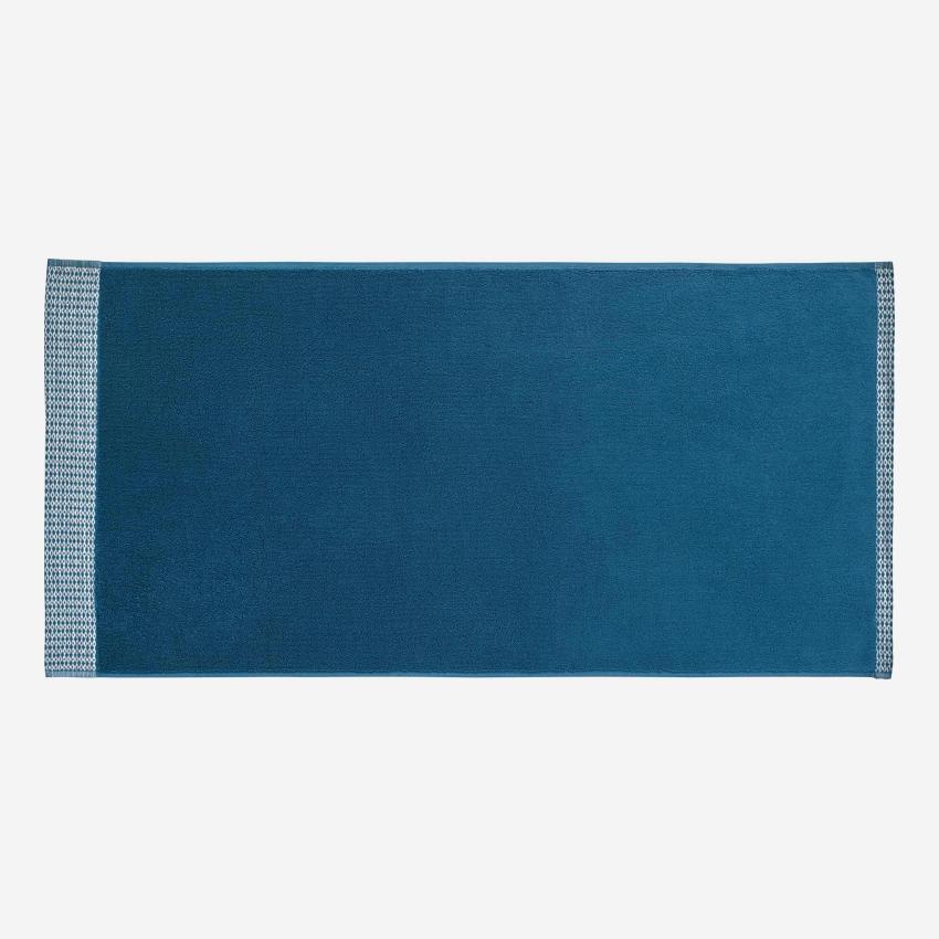 Toalla de invitados de algodón - 30 x 50 cm - Azul