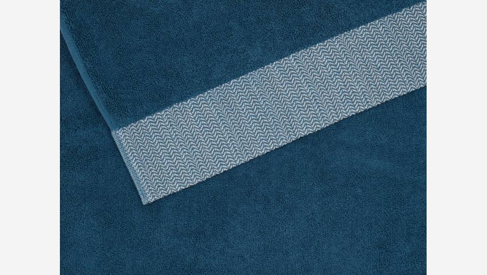 Gästehandtuch aus Baumwolle - 30 x 50 cm - Blau