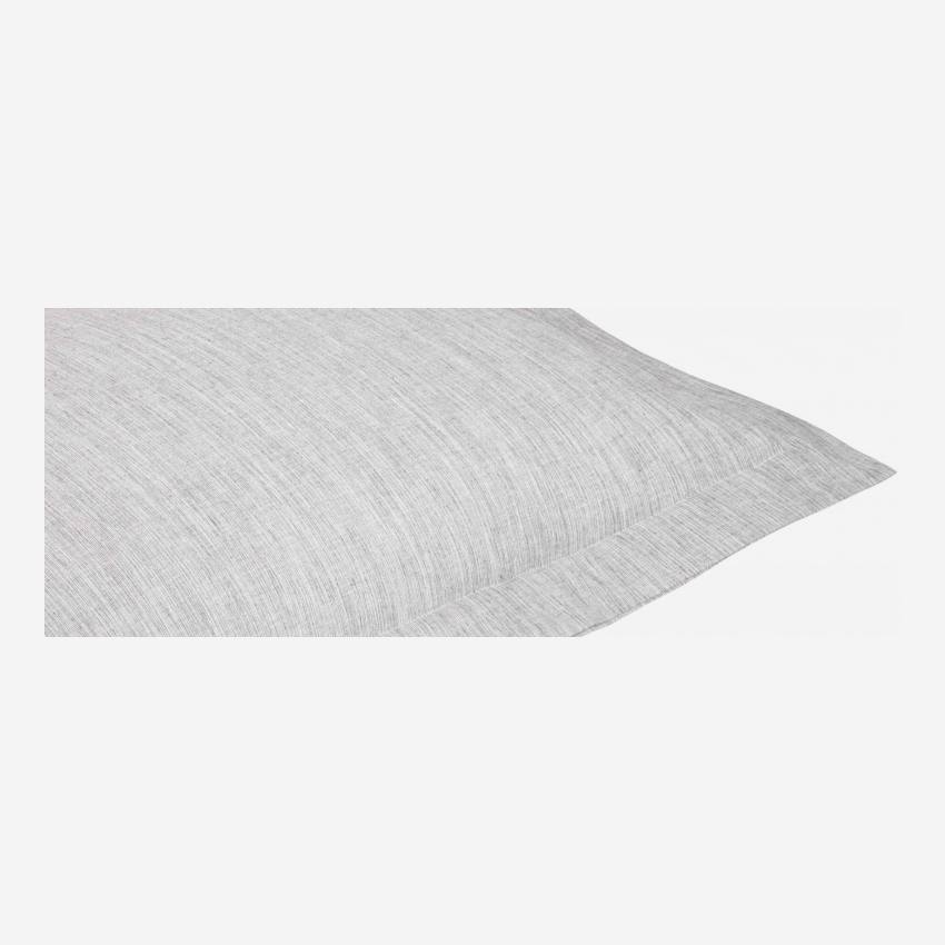 Kissenbezug aus Baumwolle - 50 x 80 cm - Grau