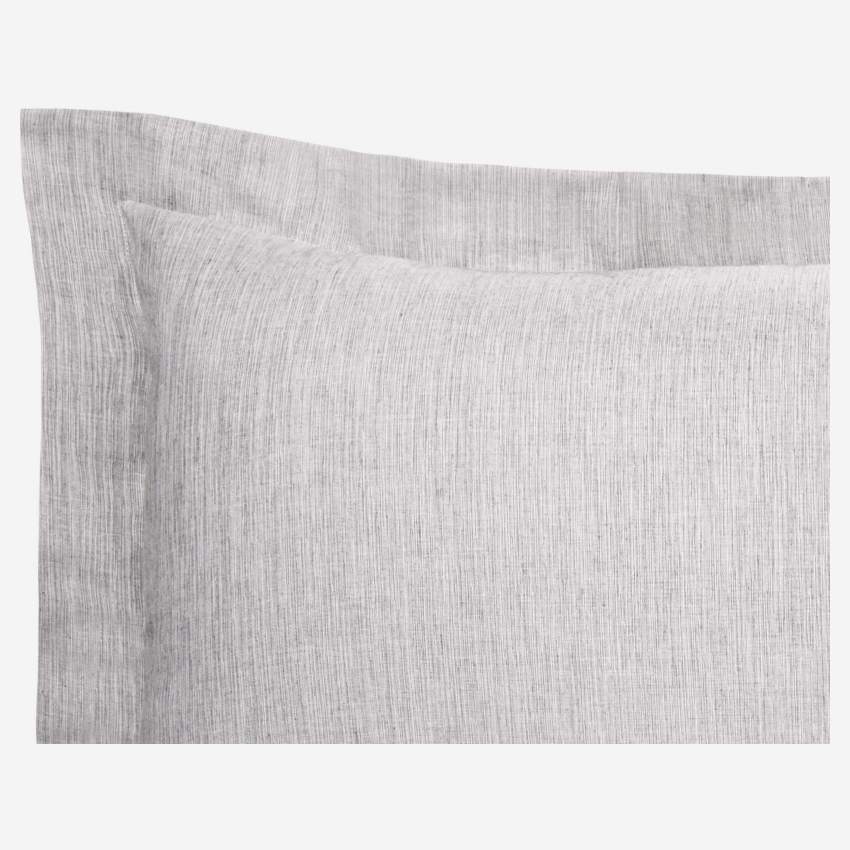 Fronha de algodão - 50 x 80 cm - Cinza