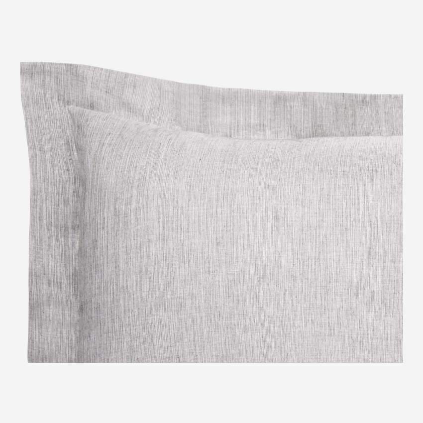 Fronha de algodão - 50 x 80 cm - Cinza