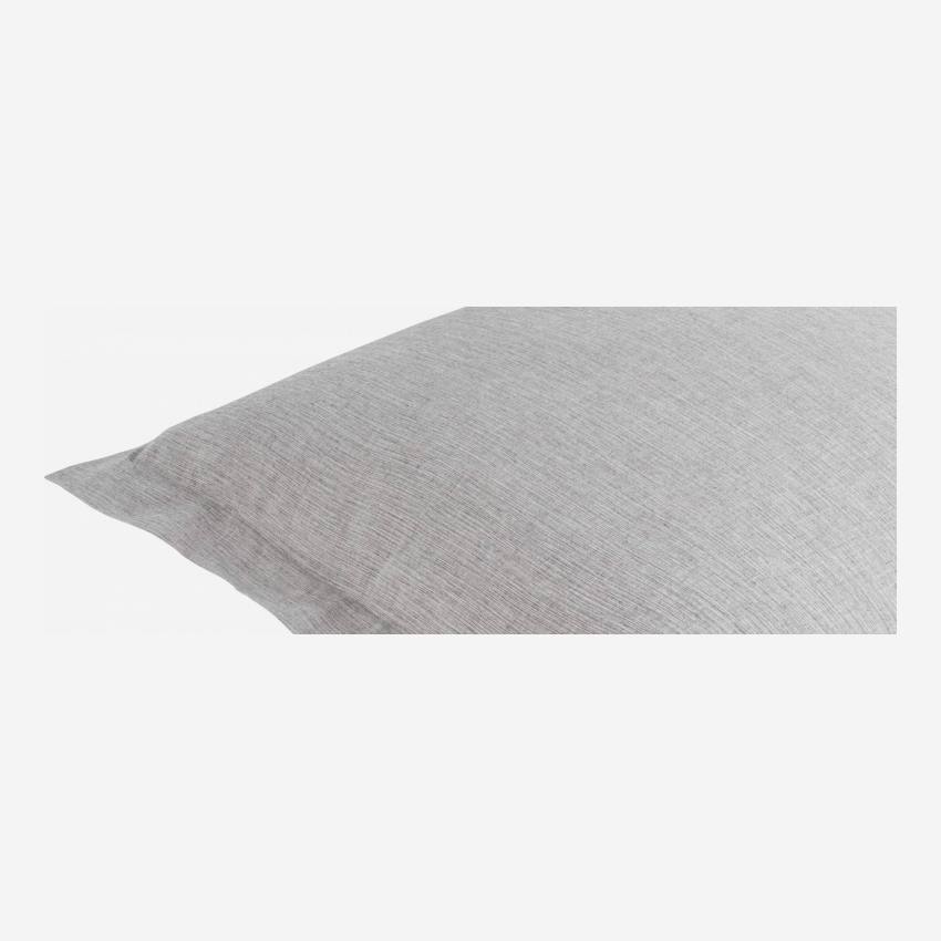 Funda de almohada 80x80cm gris