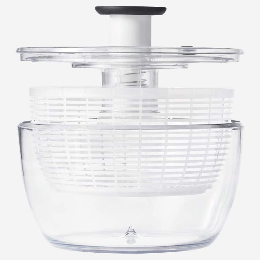 Centrifugadora de ensalada de policarbonato - 26 cm - Transparente