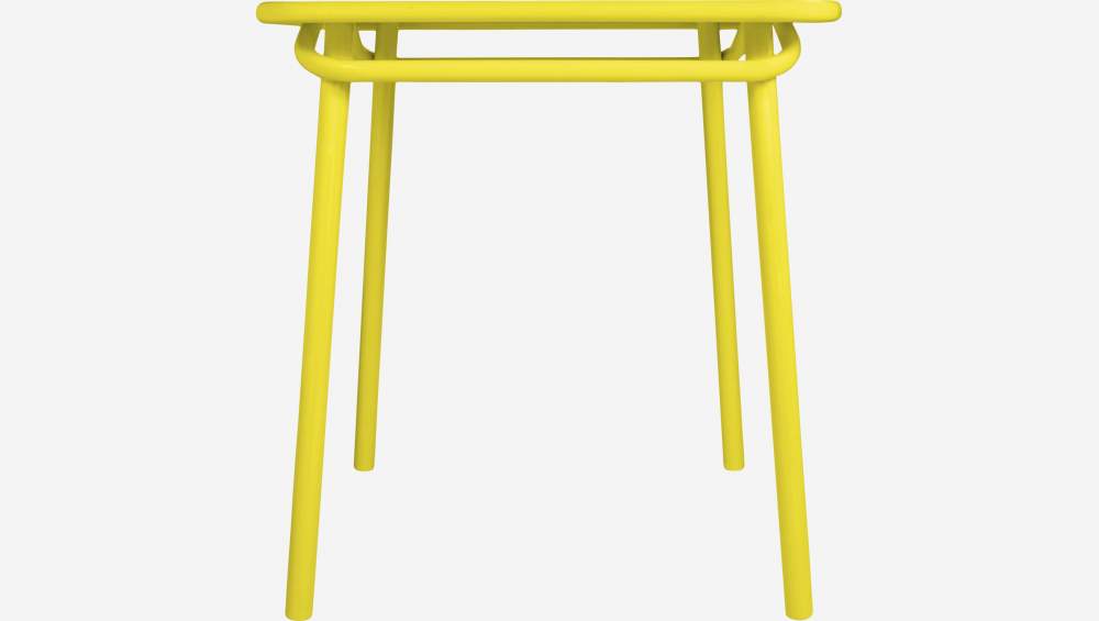 Mesa de jardín amarilla