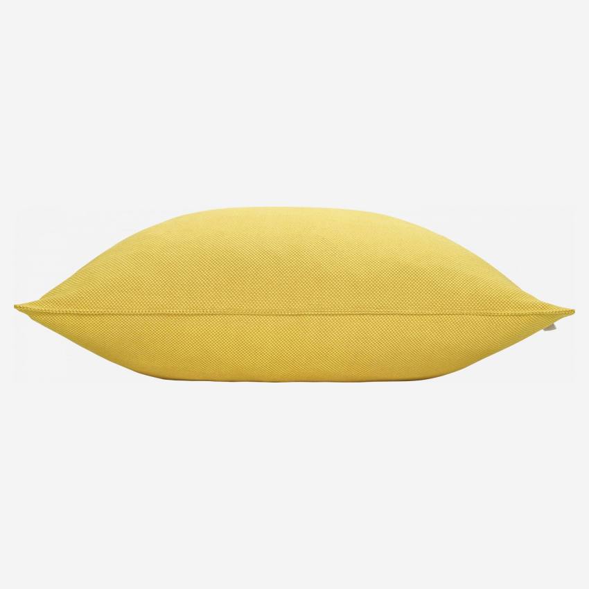Almofada de Algodão - Amarelo - 50 x 50 cm