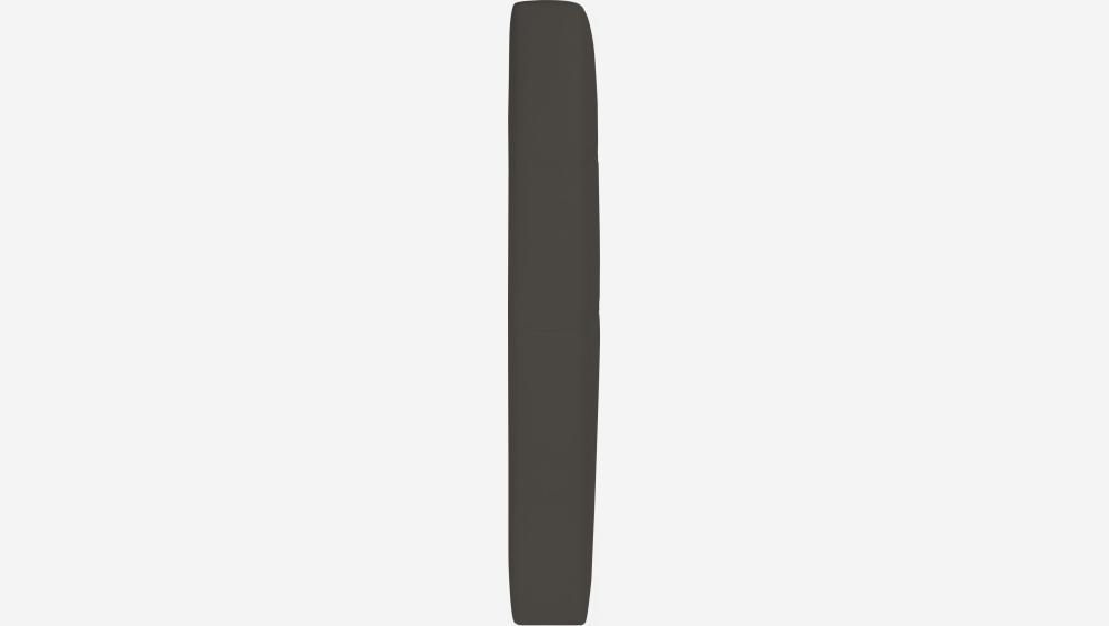 Kopfteil für 140 cm breites Bettgestell aus Kunstleder, graubraun