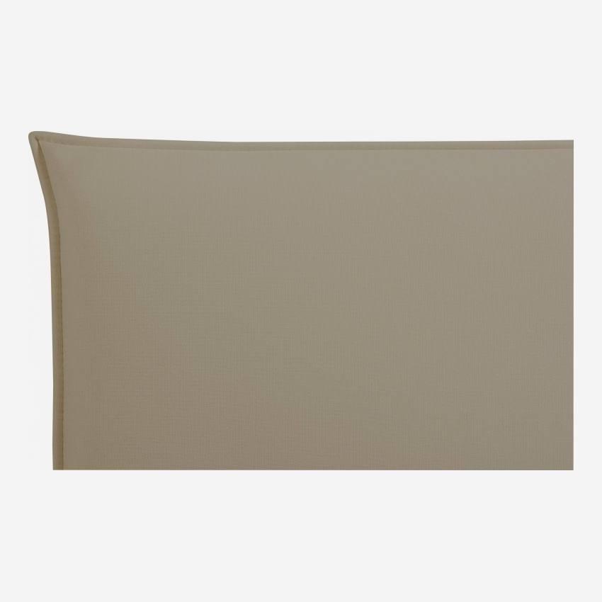 Cabecero de cama para somier de 140cm de tela beige claro