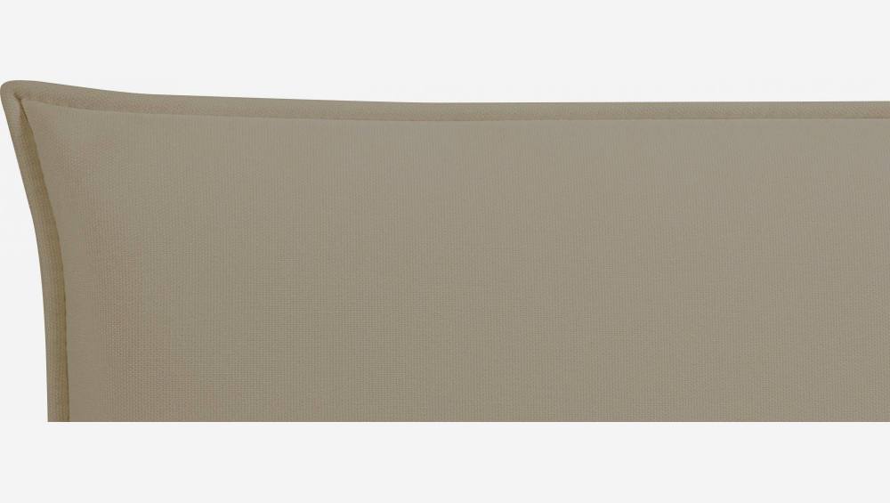 Tête de lit pour sommier en 140 cm en tissu - Beige