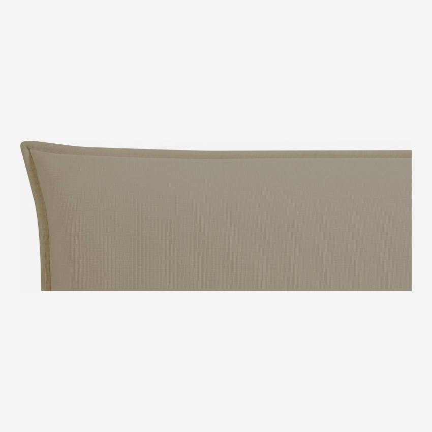 Cabecero de cama para somier de 180cm de tela beige claro