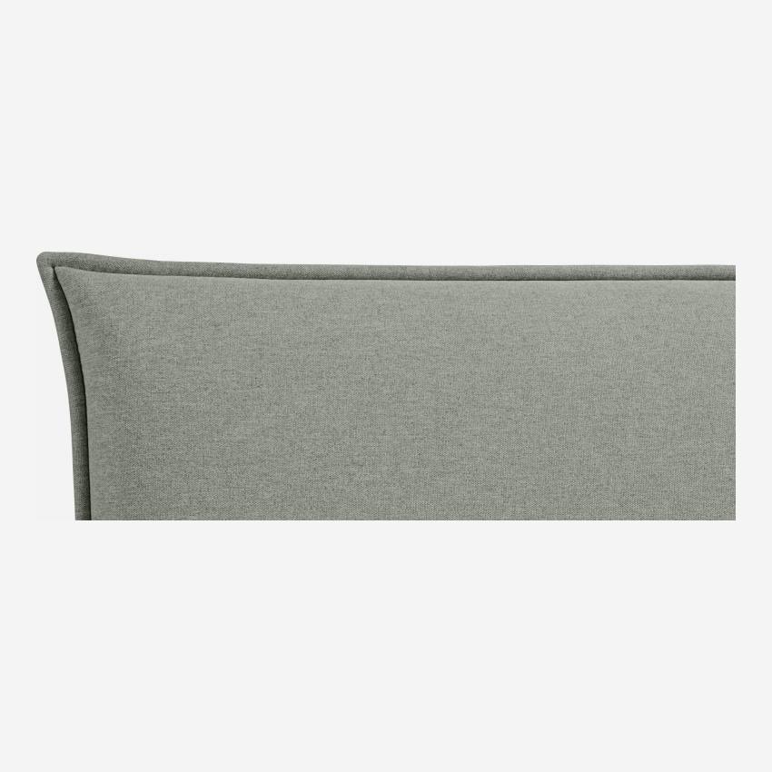 Tête de lit pour sommier en 180 cm en tissu - Gris clair