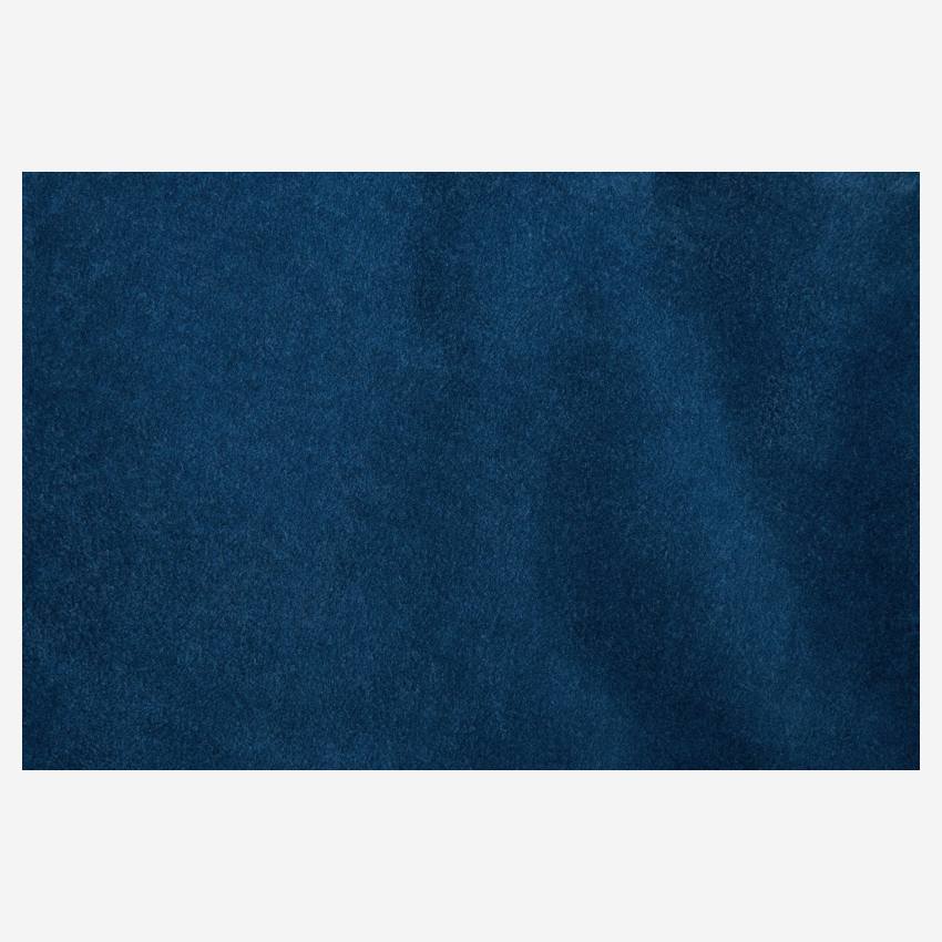 Copriletto in velluto blu 260x220 cm
