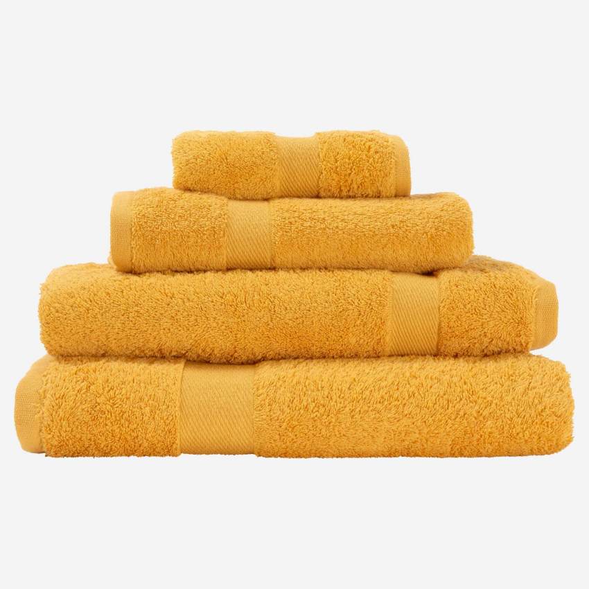 Toalla de invitados de algodón - 30 x 50 cm - Amarillo
