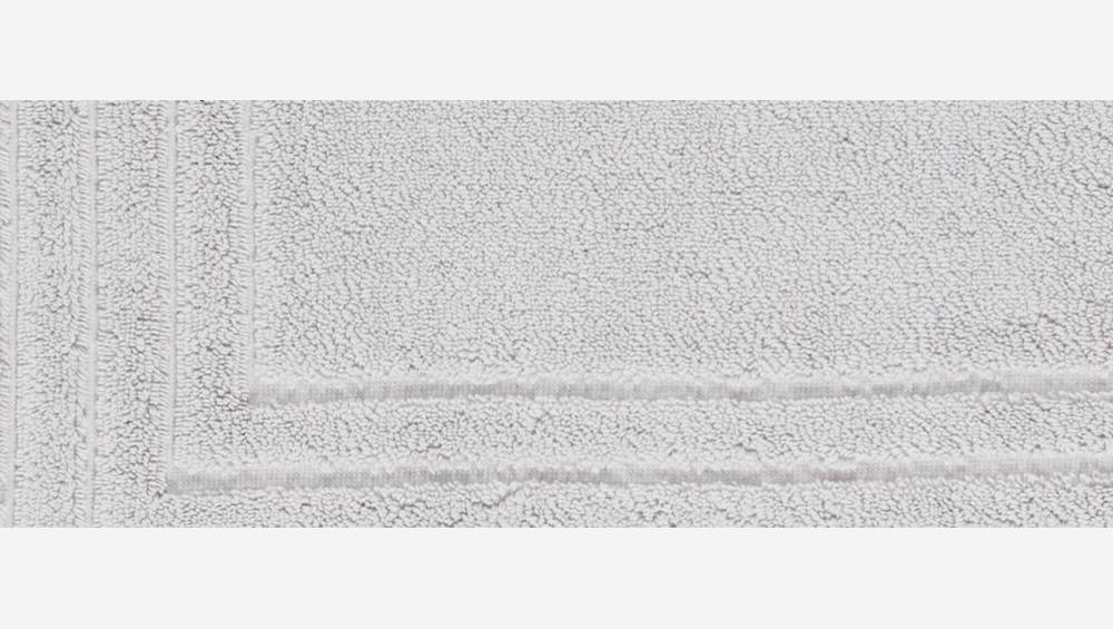Tapete de banho em algodão - 60 x 80 cm -Cinza claro